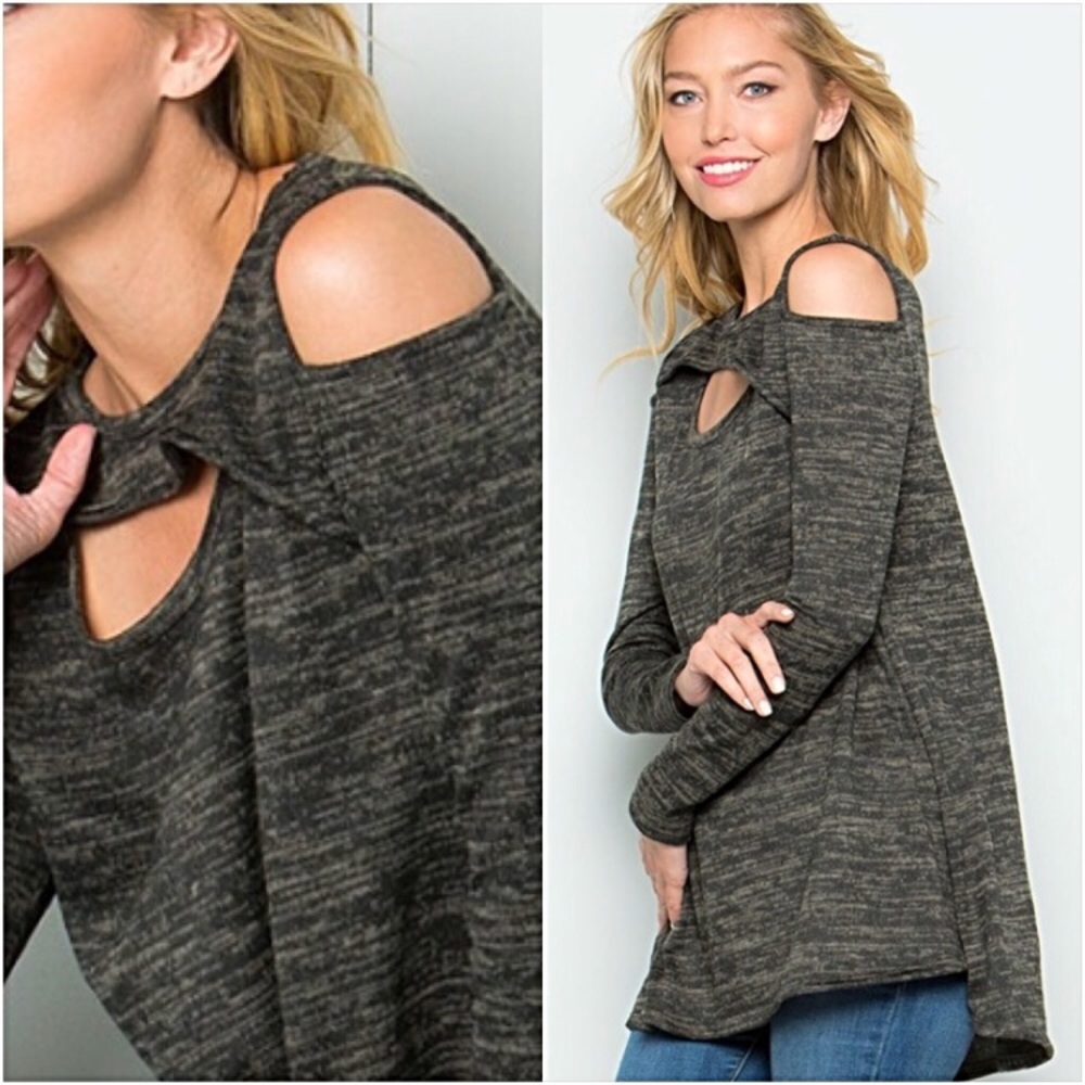 Stunning Flowy Cut Out Tunic Top S/M - Picture 5 of 8